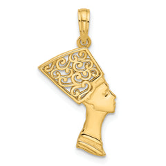 14K Fancy Nefertiti Profile Charm