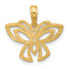 14K Polished Fancy Butterfly Charm