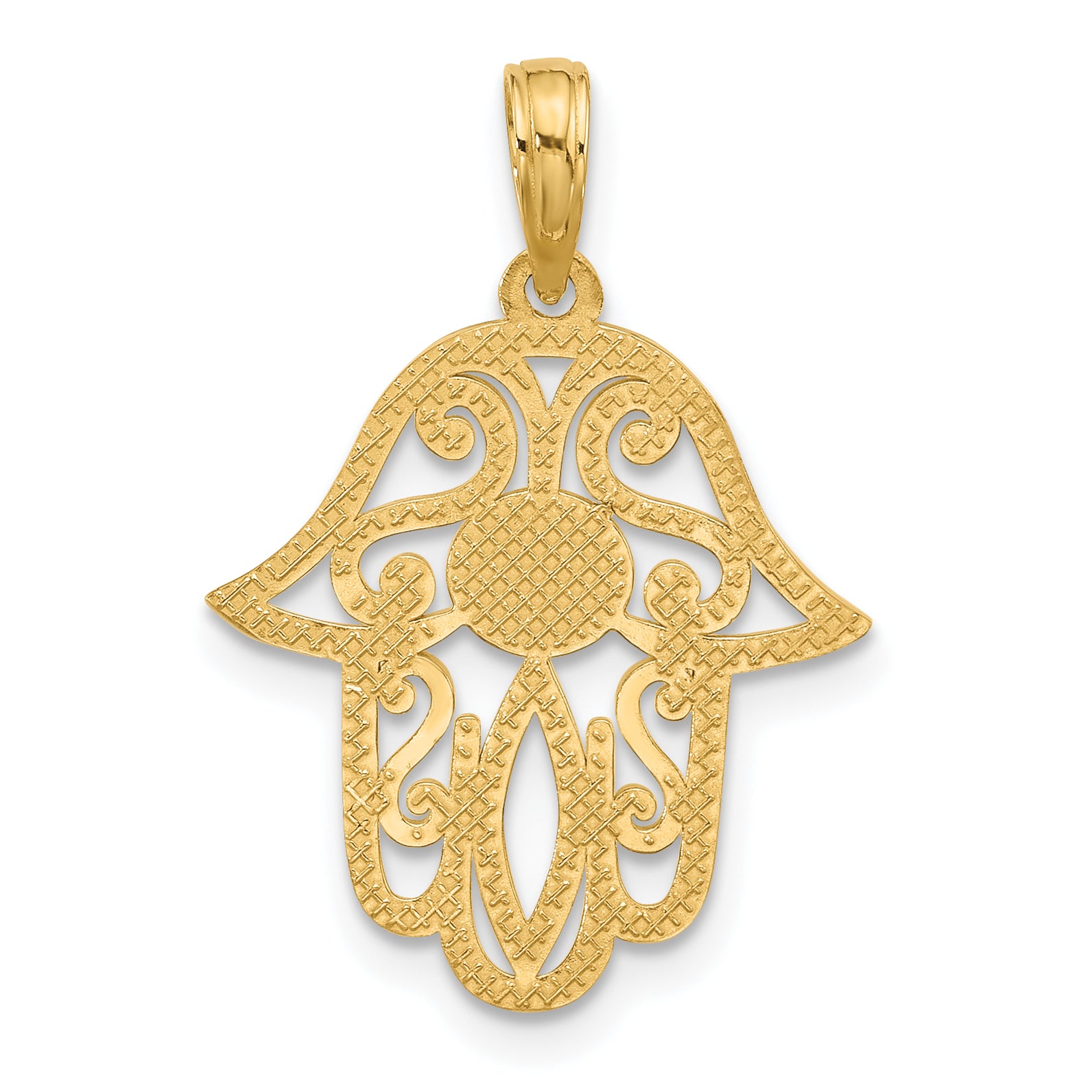 14KY Fancy Hamsa Charm