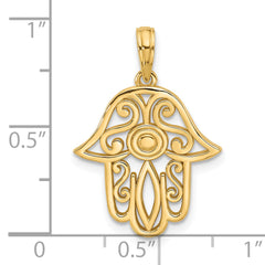 14KY Fancy Hamsa Charm