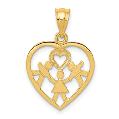 14k Heart Charm