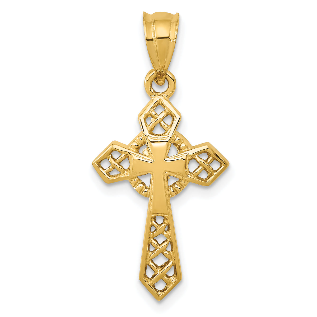 14k Celtic Cross Pendant