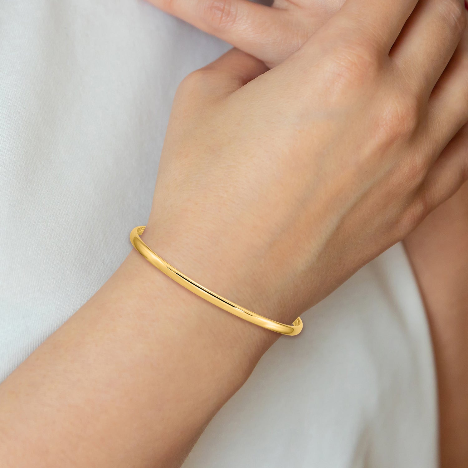 14k Slip-on Baby Bangle Bracelet