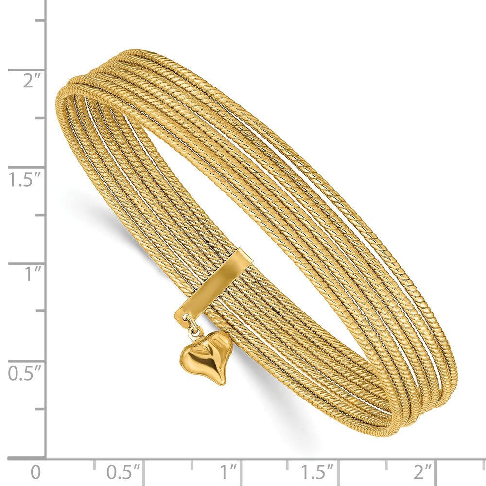 14K Slip On 7 Bangles