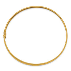 14K Yellow Gold Polished D/C Flexible Bangle