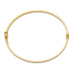 14k Polished Hinged Bangle Bracelet