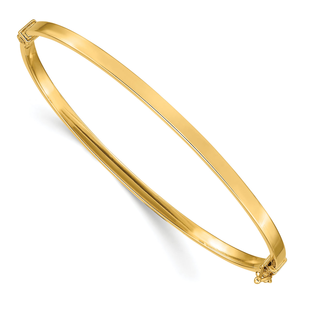 14k Polished Hinged Bangle Bracelet