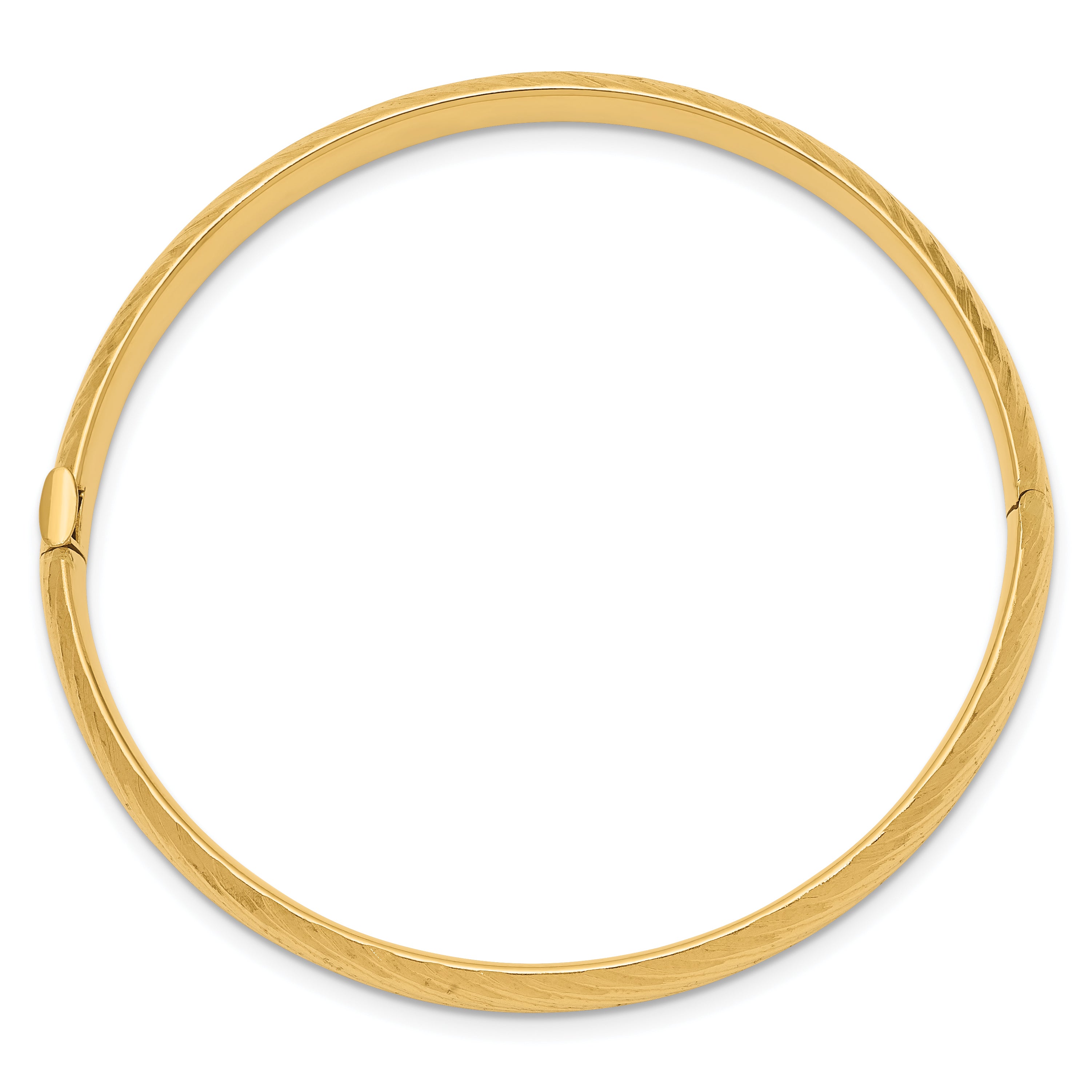 14k 3/16 Textured Children's Hinged Bangle