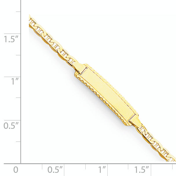 14k Children's Anchor Link ID Bracelet