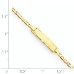 14k Children's Anchor Link ID Bracelet