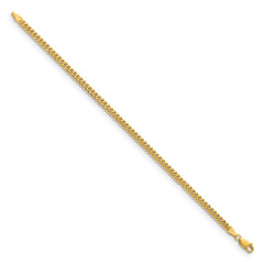 14K 7 inch 3.5mm Solid Miami Cuban Link with Lobster Clasp Bracelet