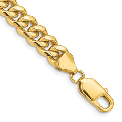 14k 6.75mm Solid Miami Cuban Chain