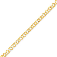 14k Double Link Charm Bracelet