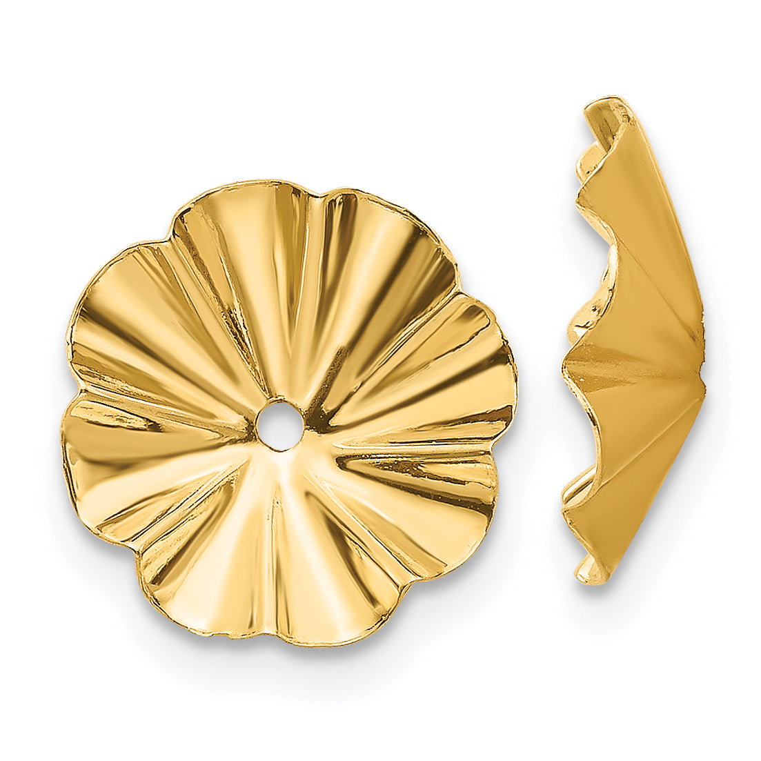 14k Polished Fancy Earring Jackets