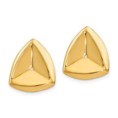 14k Polished Triangle Earring Jackets