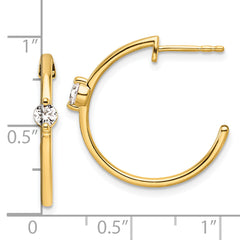 14K Lab Grown Diamond VS/SI GH, Hoop Earrings