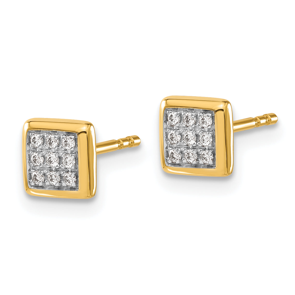 10k Diamond Post Earrings