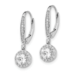 14K White Gold Lab Grown Diamond VS/SI GH, Complete Circle Drop Earr