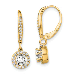 14K Lab Grown Diamond VS/SI GH, Complete Circle Drop Earrings