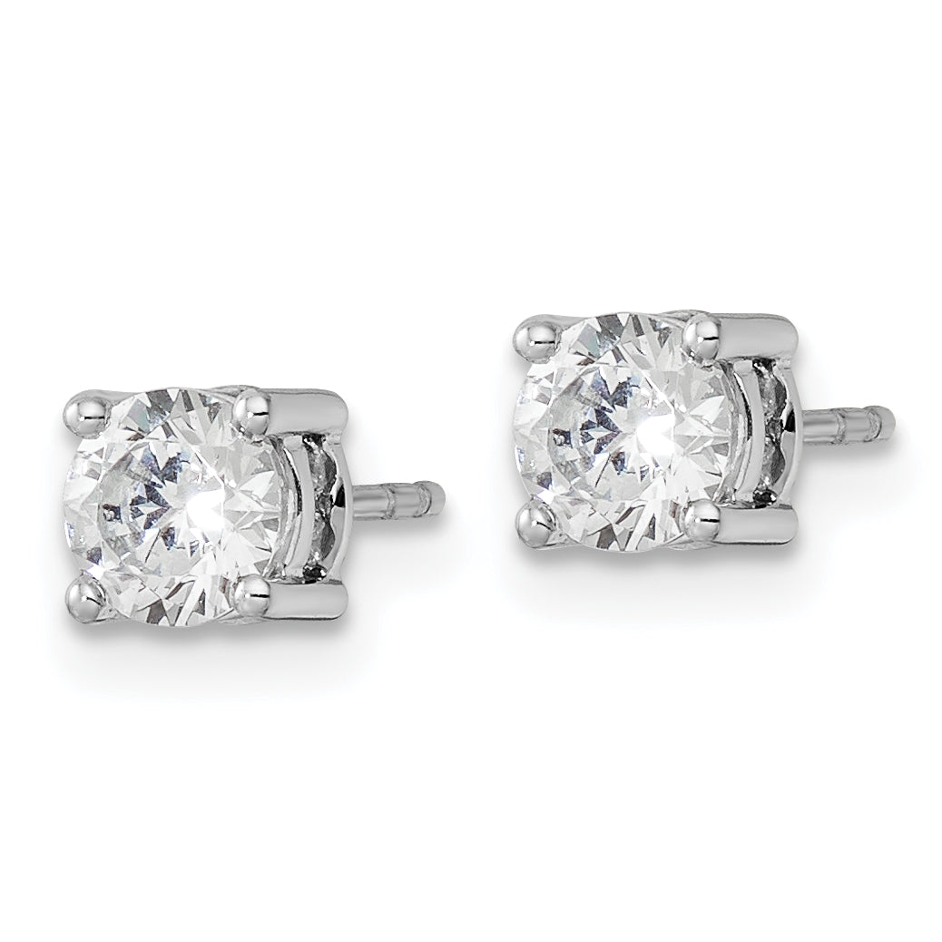 14k White Gold Lab Grown Diamond Fashion Earrings