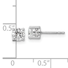 14k White Gold Lab Grown Diamond Fashion Earrings