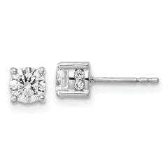 14k White Gold Lab Grown Diamond Fashion Earrings