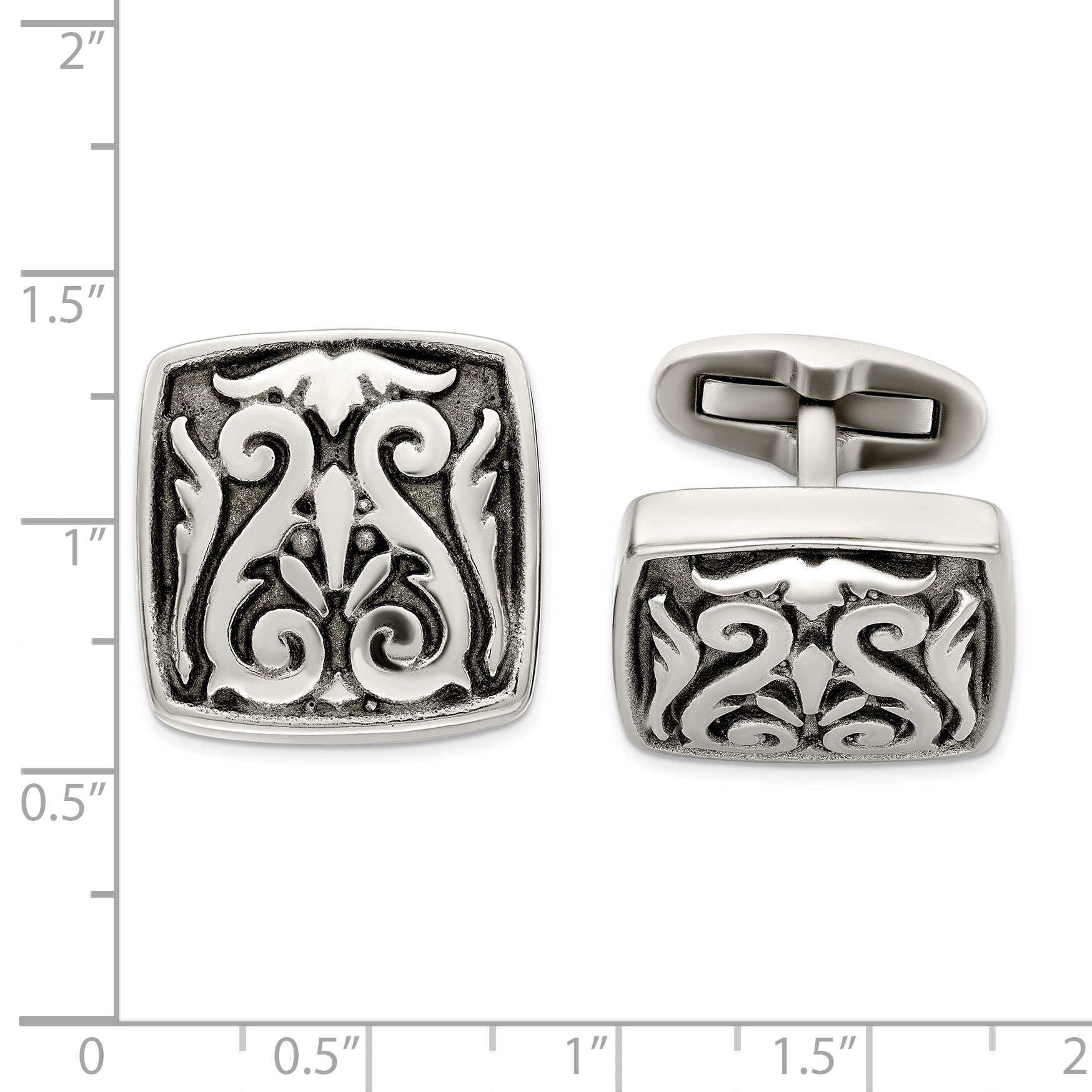 Titanium Men's Cufflinks – Modern Cast Design, Gift-Ready