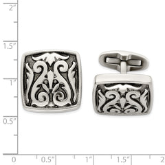 Titanium Men's Cufflinks  Modern Cast Design, Gift-Ready