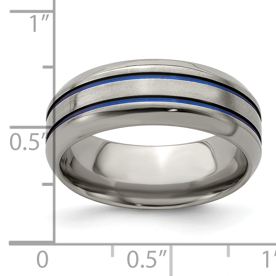 Edward Mirell Titanium with Bevel 8mm Band