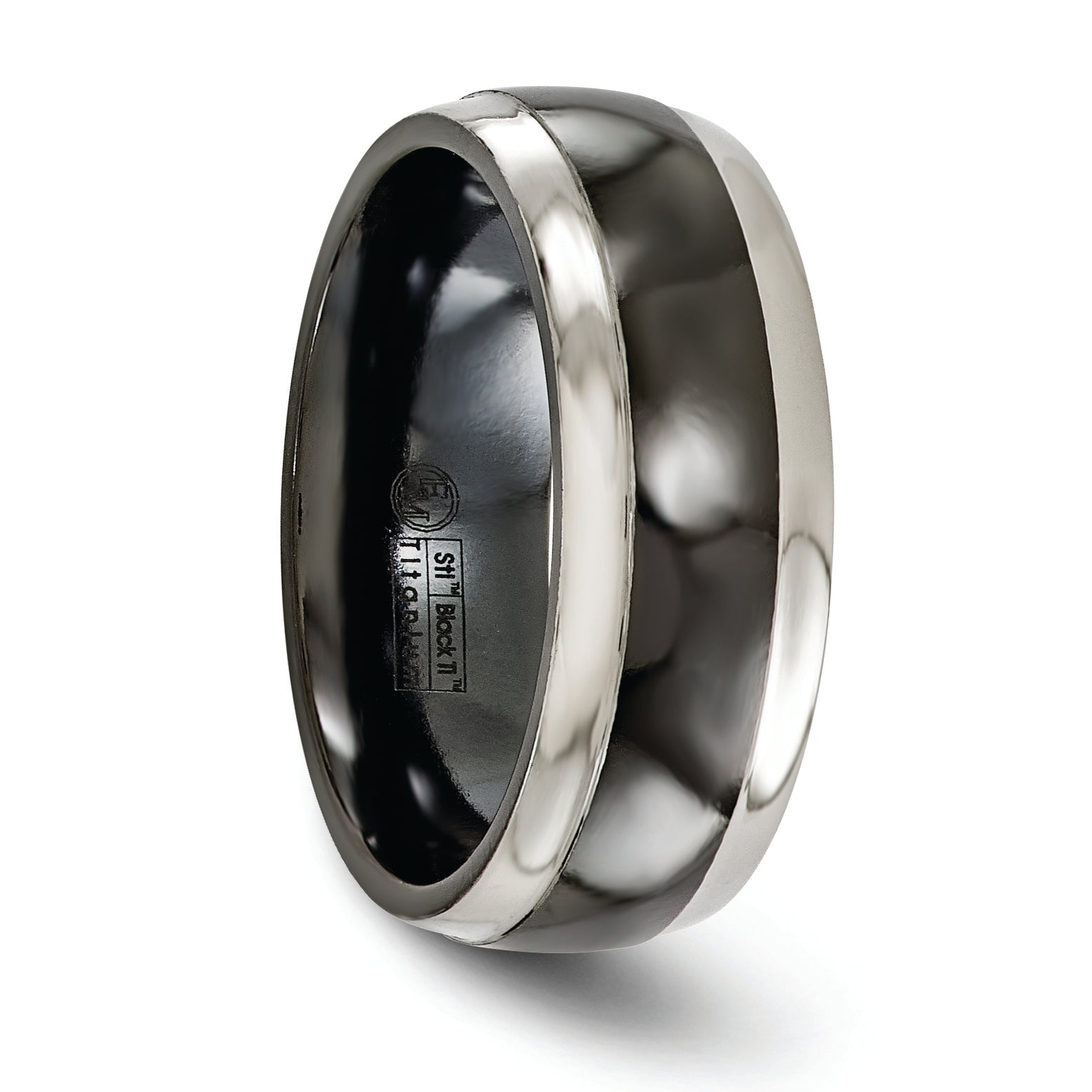 Edward Mirell Titanium Black Ti 8mm Band