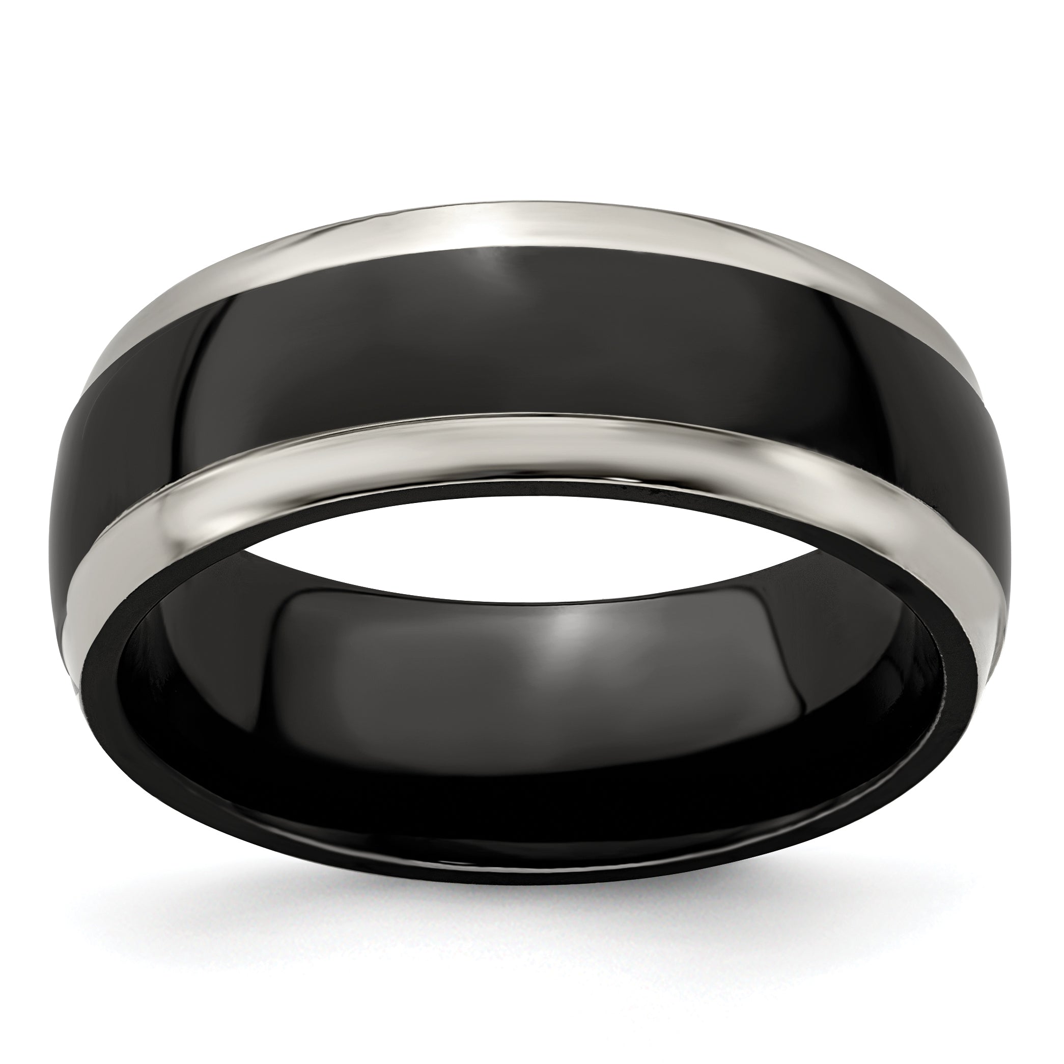 Edward Mirell Titanium Black Ti 8mm Band