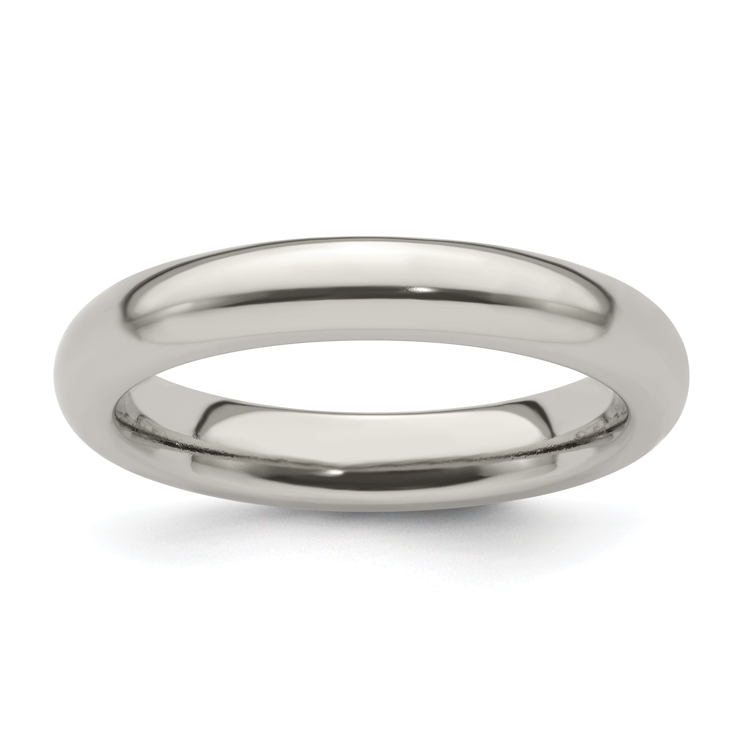 Edward Mirell Titanium Domed 4mm Polished Band Size 12