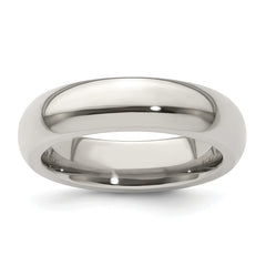 Edward Mirell Titanium Domed 5mm Polished Band Size 12