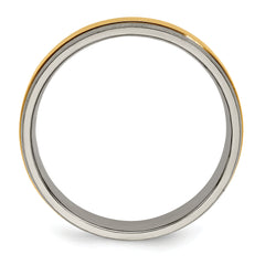 Edward Mirell Titanium with 14K Yellow Gold Inlay 5mm Band