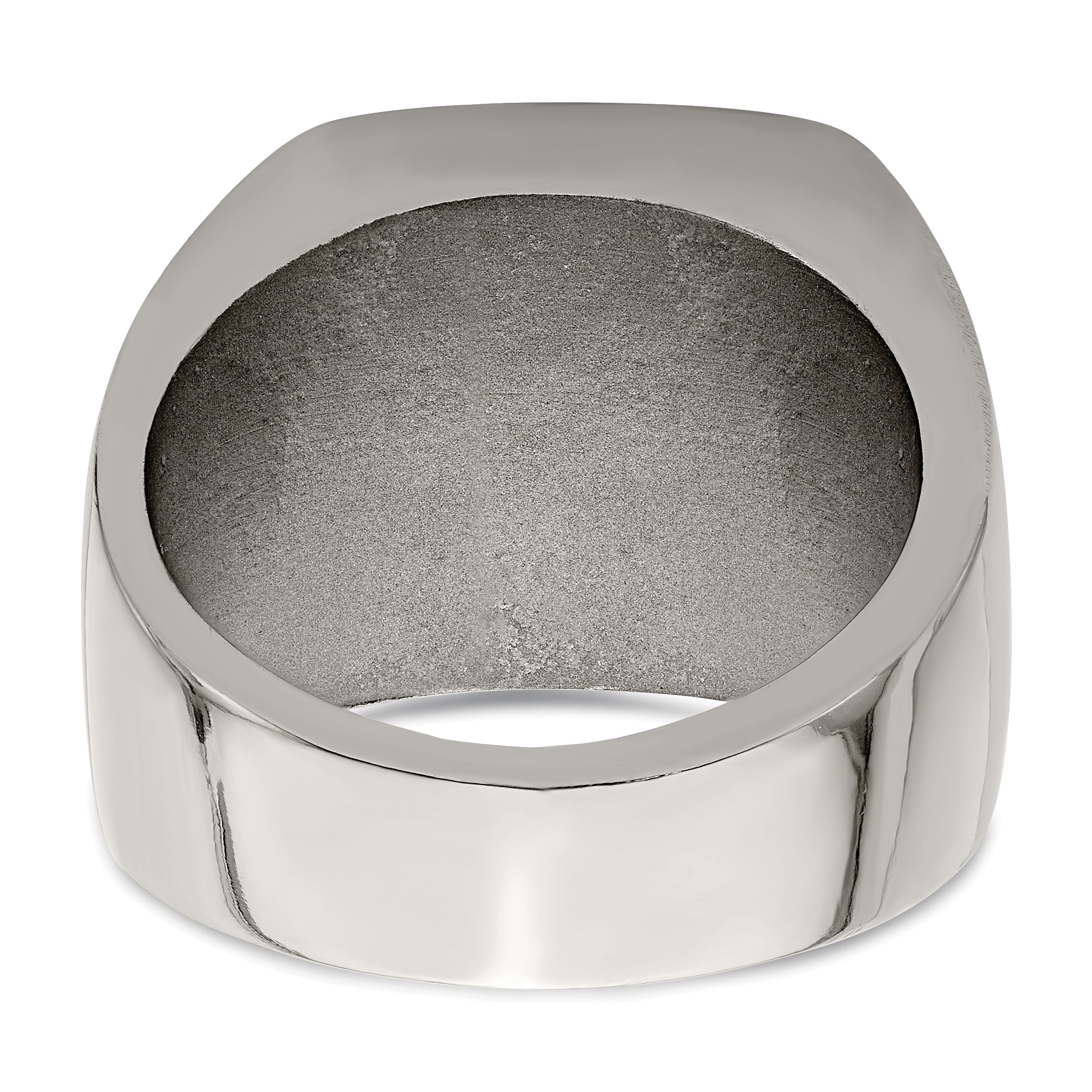 Edward Mirell Titanium Signet Ring with Casted Design Gift Ready