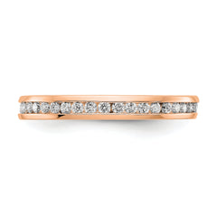 14K Rose Gold Lab Grown Diamond 1/2ct Channel Set Eternity Band