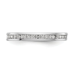 14K White Gold Lab Grown Diamond 1/2ct Channel Set Eternity Band