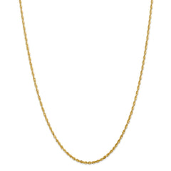 14K 2.25mm Diamond Cut Extra-Light Rope Chain