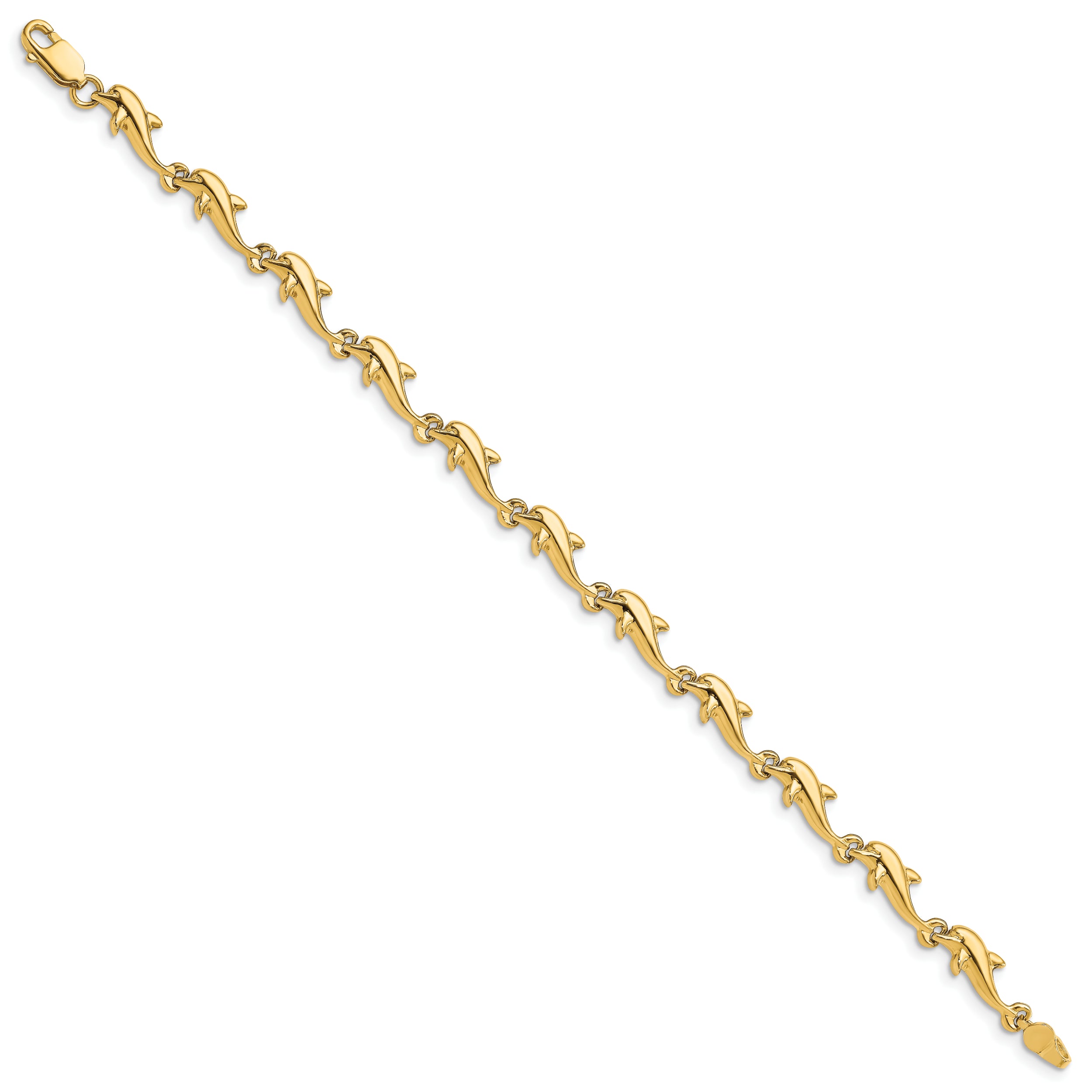 14k Dolphin Bracelet