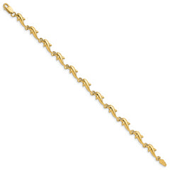 14k Dolphin Bracelet