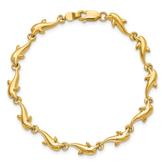 14k Dolphin Bracelet