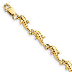 14k Dolphin Bracelet