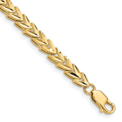 14K Diamond Cut Bracelet