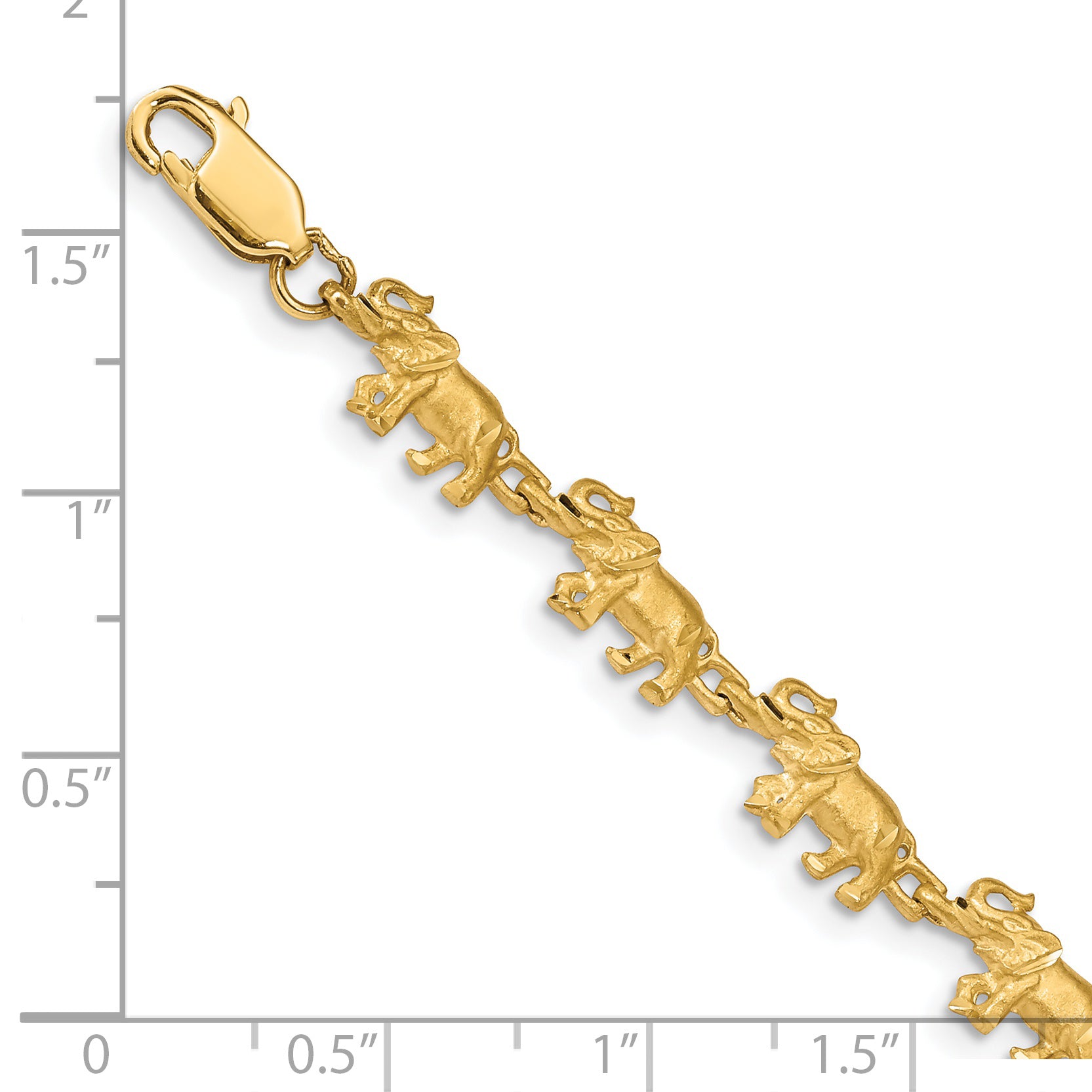 14K Elephant Bracelet