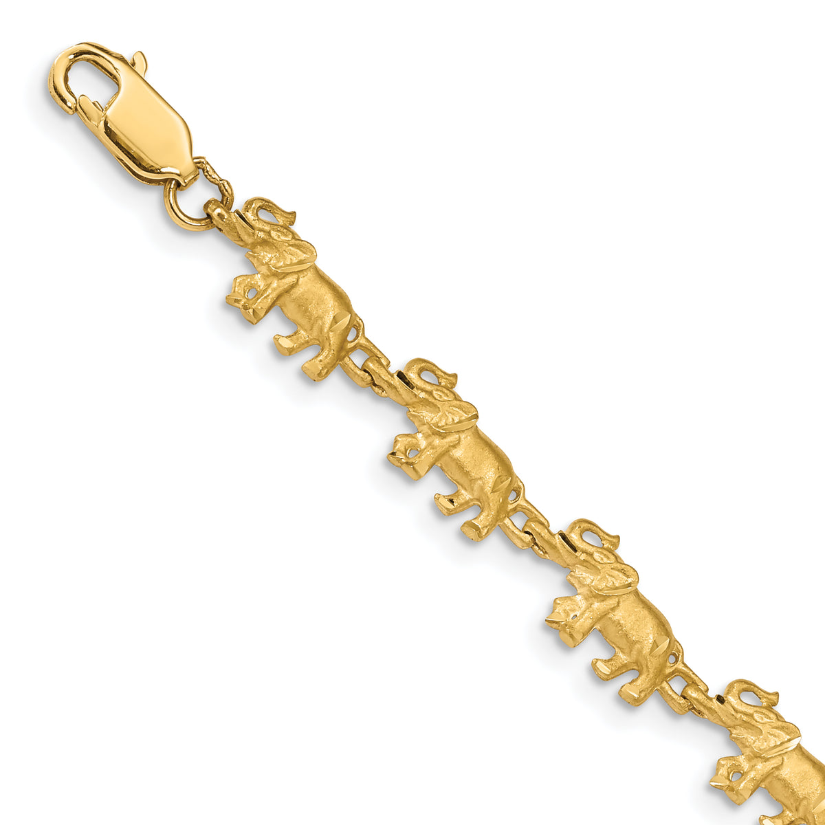 14K Elephant Bracelet