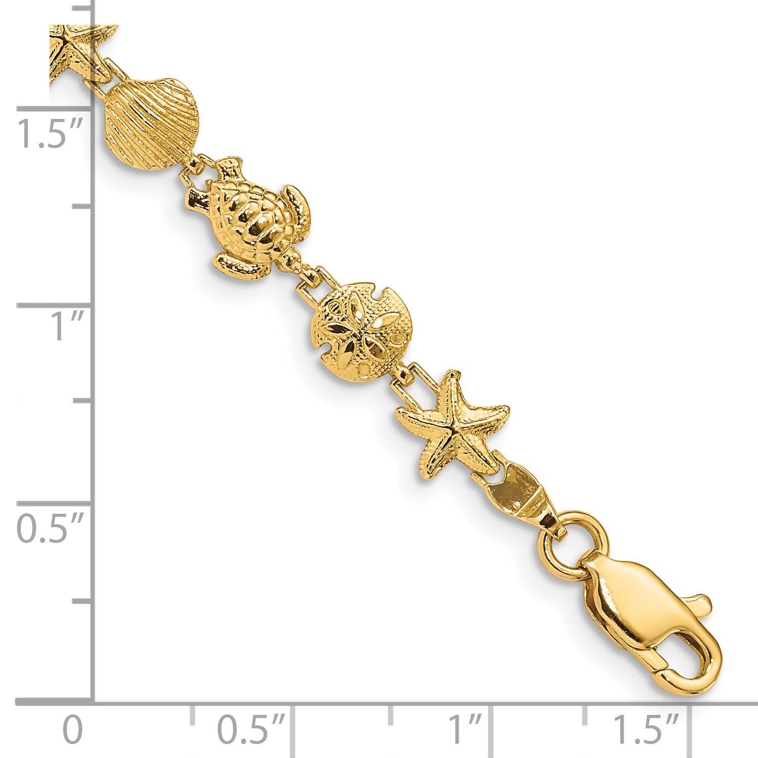 14k Sea Life Bracelet