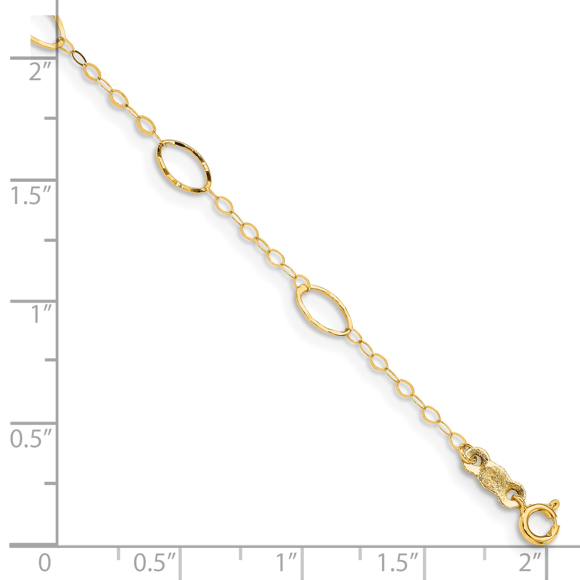 14k Oval Design Bracelet