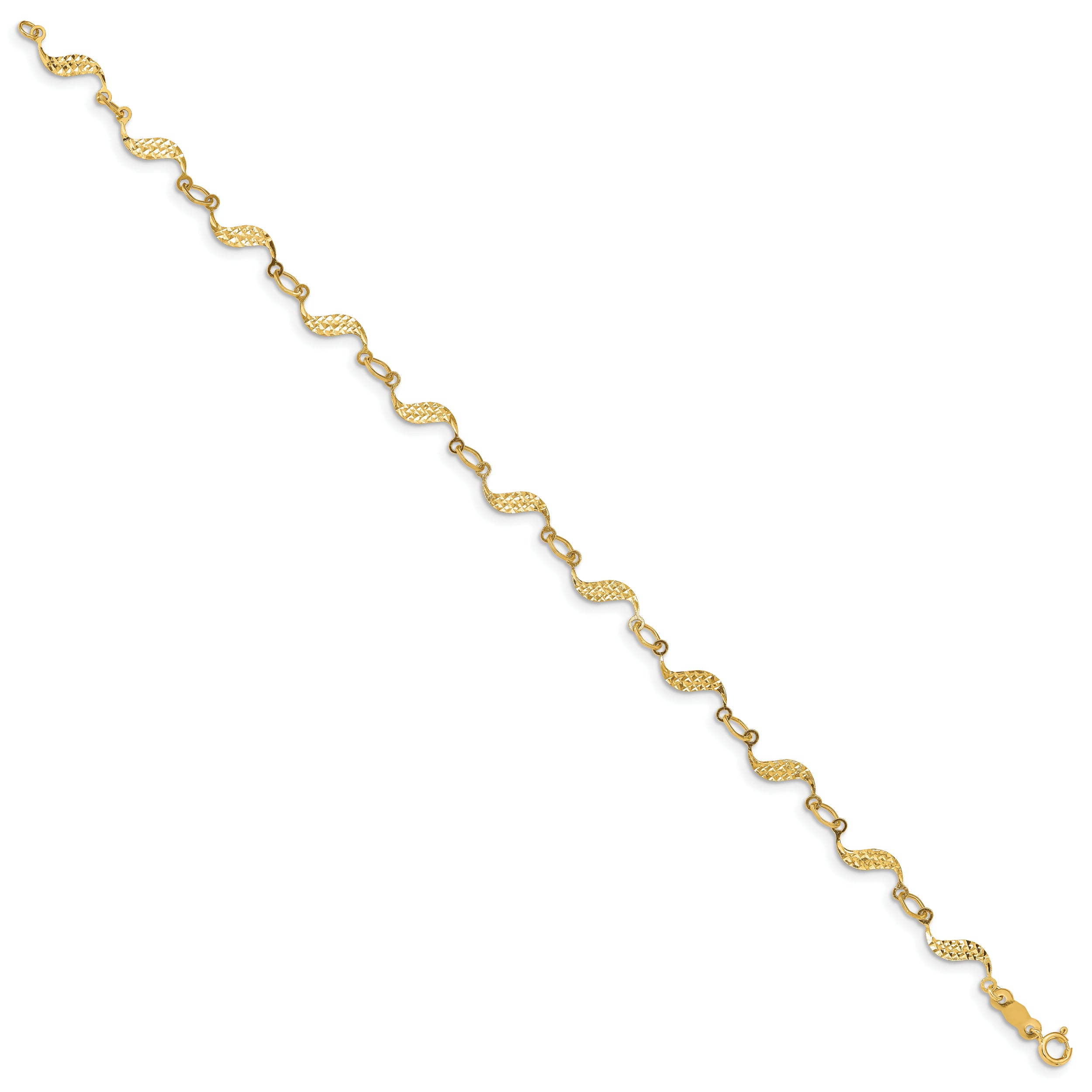 14k Diamond-cut Bracelet