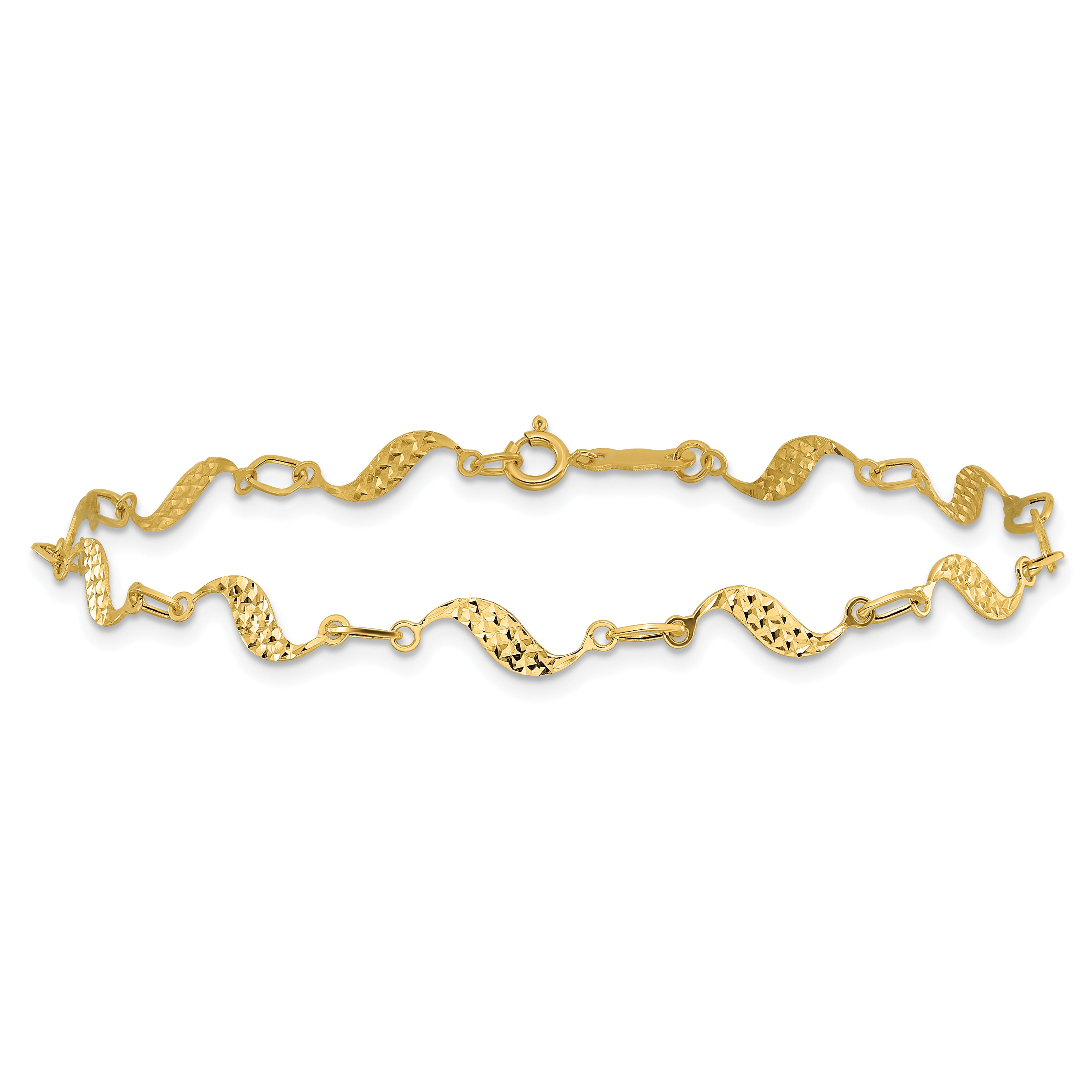 14k Diamond-cut Bracelet