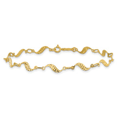 14k Diamond-cut Bracelet